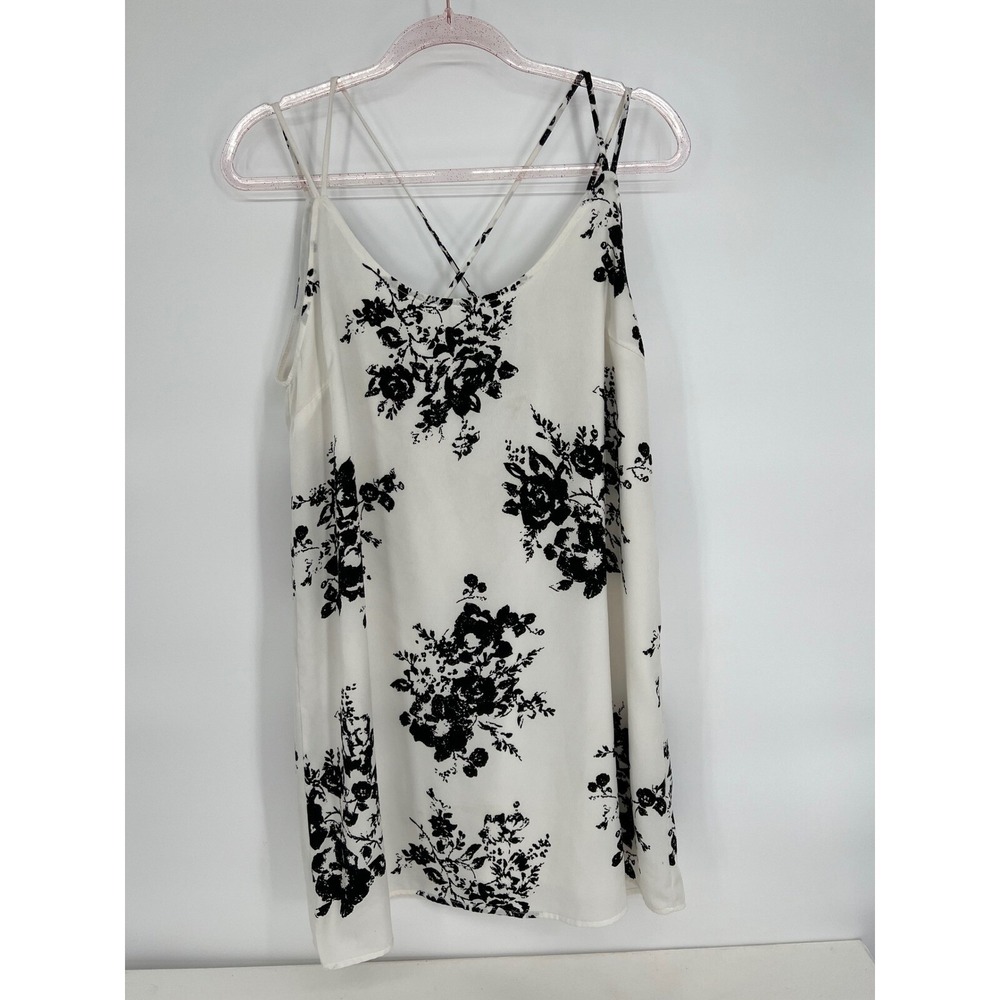 Rokoko by Dazz Floral Print Dress Sleeveless Casual Mini Dress Size L